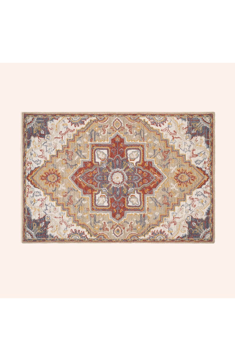 Zsa Zsa Zsu Wool Geo Carpet, Main, color, Beige