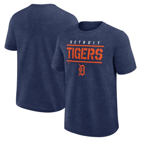 Men's Fanatics Heather Navy Detroit Tigers Top Notch T-Shirt