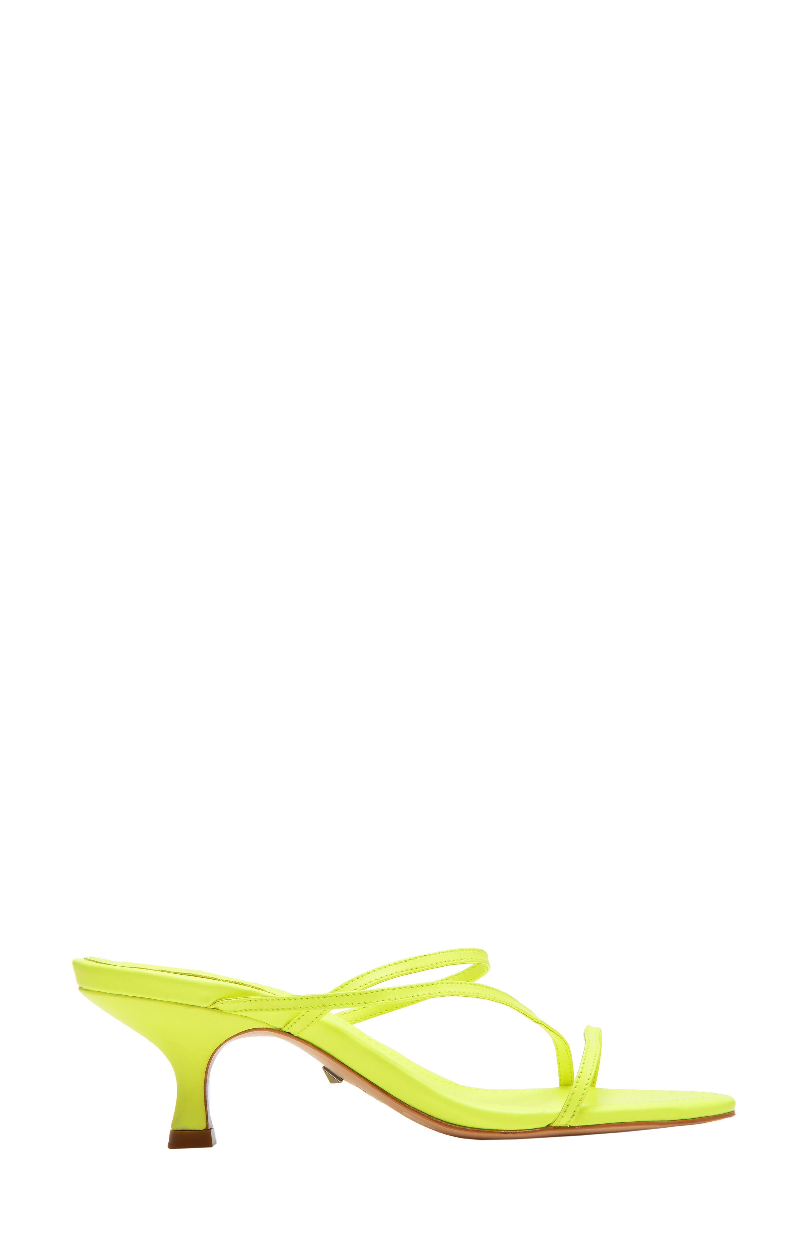 Evenise Slide Sandal, Alternate, color, NEON YELLOW