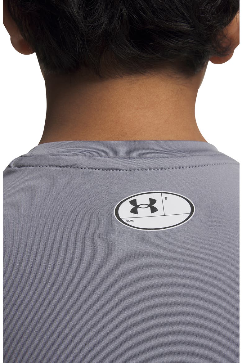 Kids' UA HeatGear® Graphic Tee, Alternate, color, STEEL