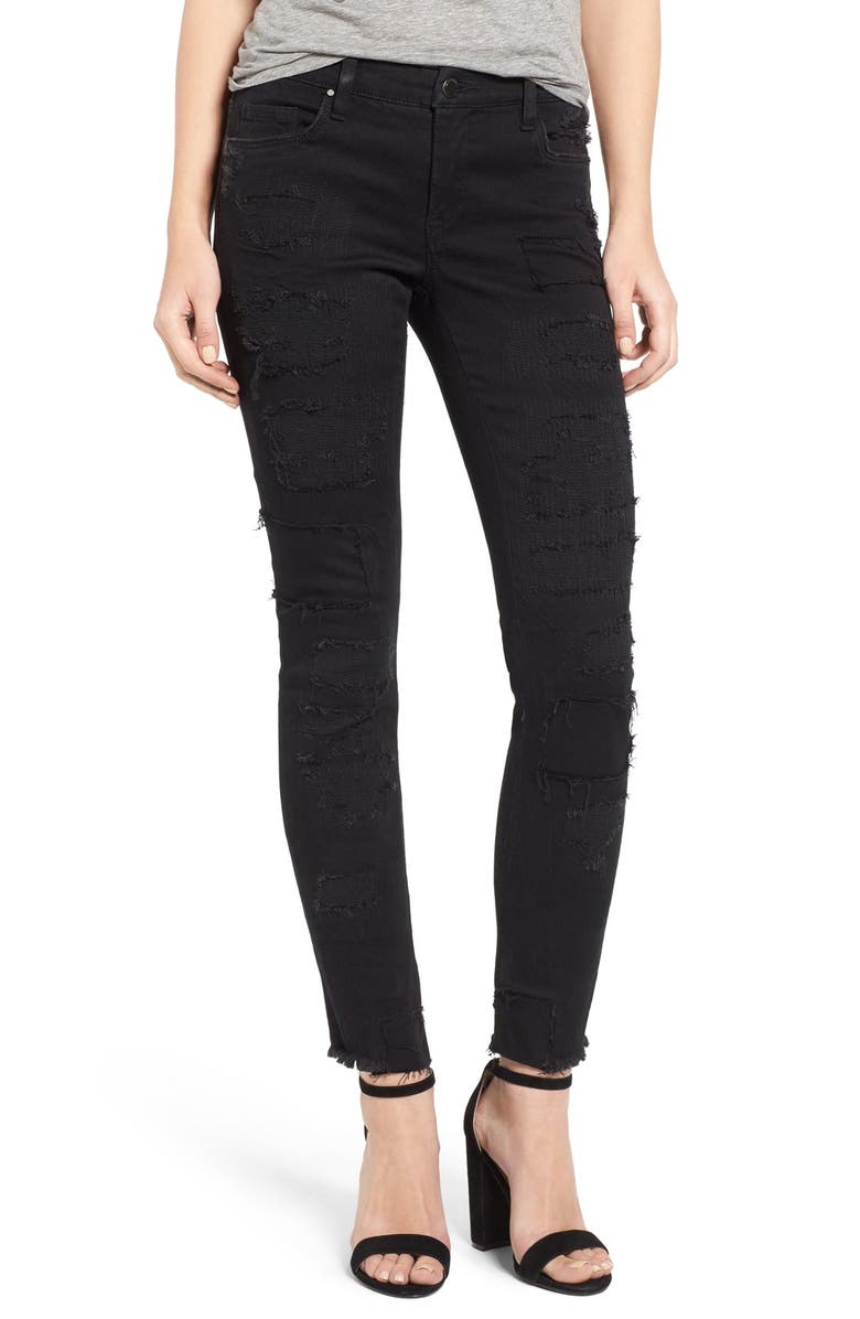BLANKNYC Distressed Skinny Jeans, Main, color, 