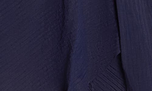 City Chic The Kira High-low Ruffle Wrap Maxi Dress In Blue