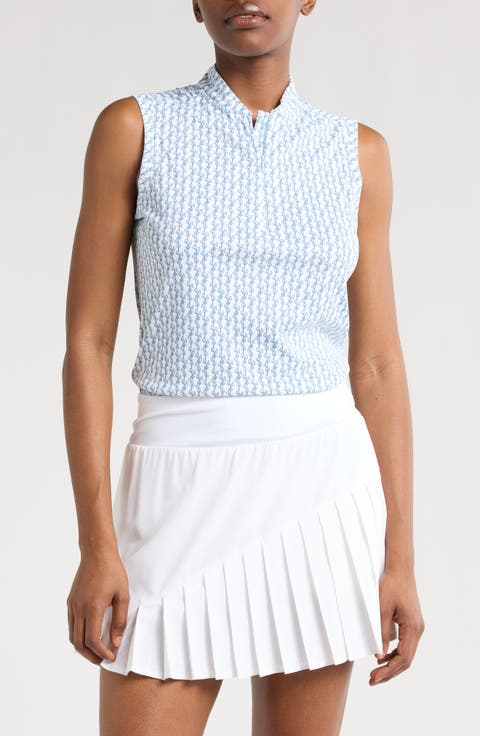 Kimmie Sleeveless Performance Quarter Zip Top