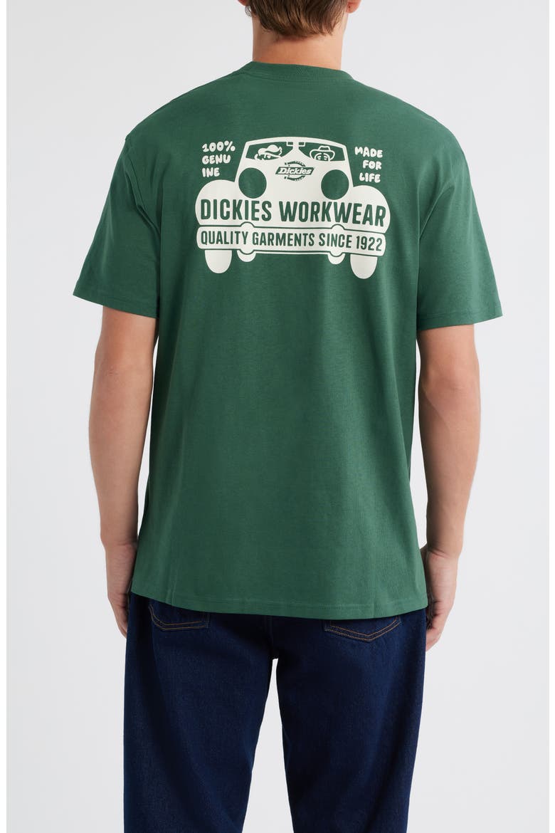 Gordonsville Logo Graphic T-Shirt, Alternate, color, PINE NEEDLE GREEN