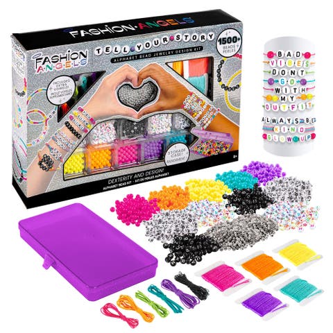 Jewelry Design Kit Tell Your Story, 1500+ Alphabet Beads
