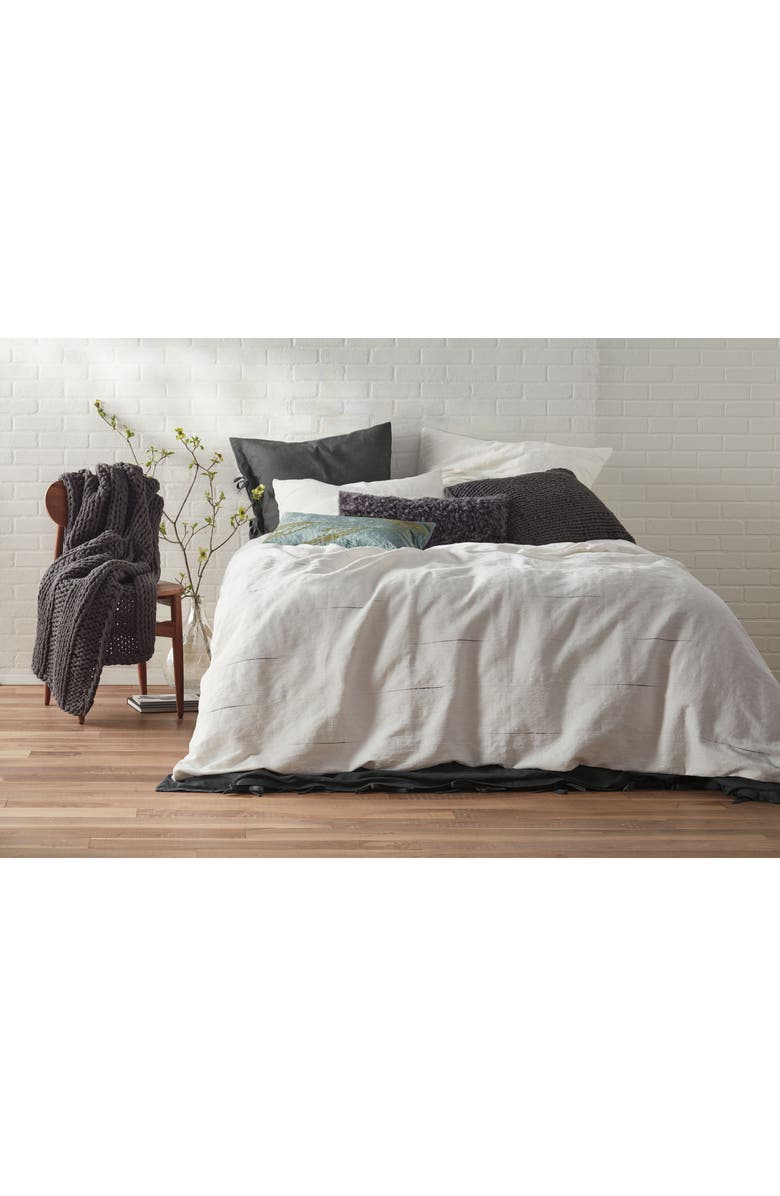 Treasure & Bond Space Dyed Stripe Duvet Cover, Alternate, color, 