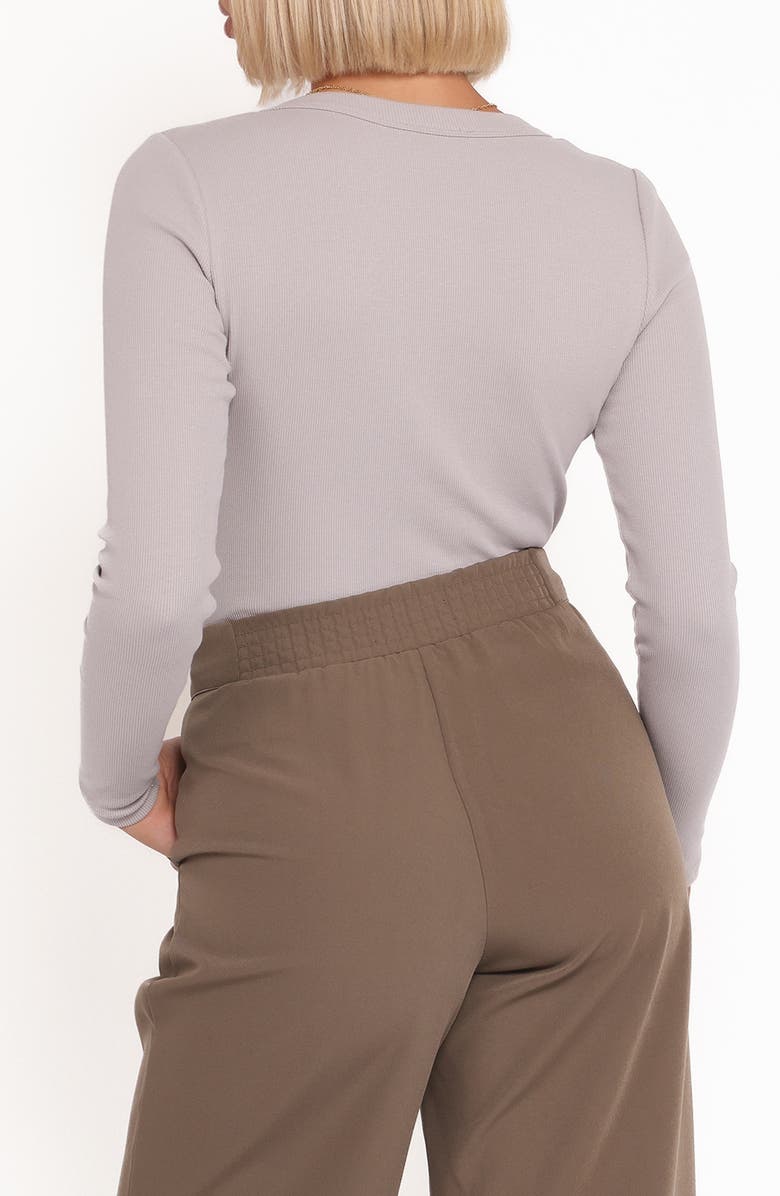 Petal & Pup Cass Long Sleeve Henley, Alternate, color, Grey