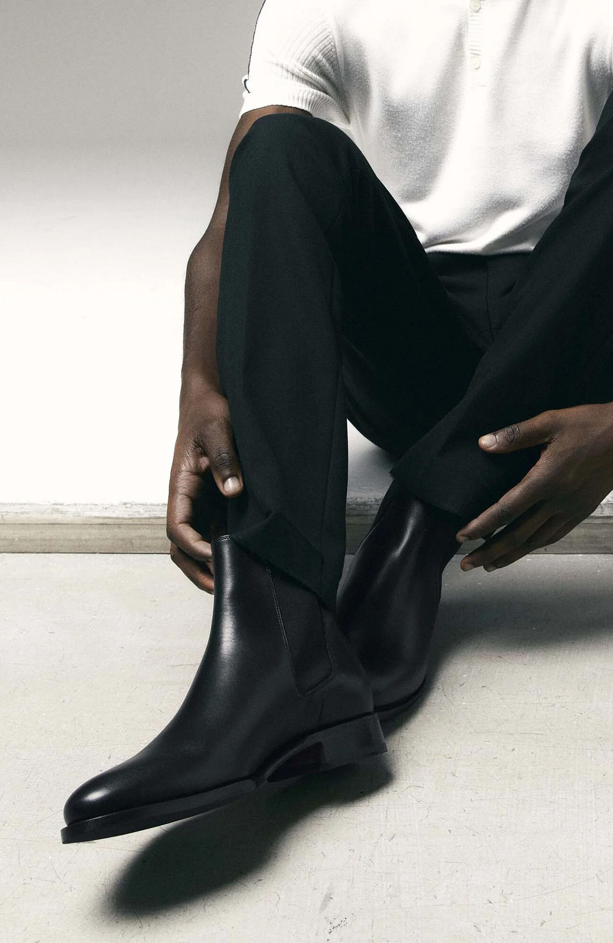 Giacomo Chelsea Boots, Alternate, color, Black Calf