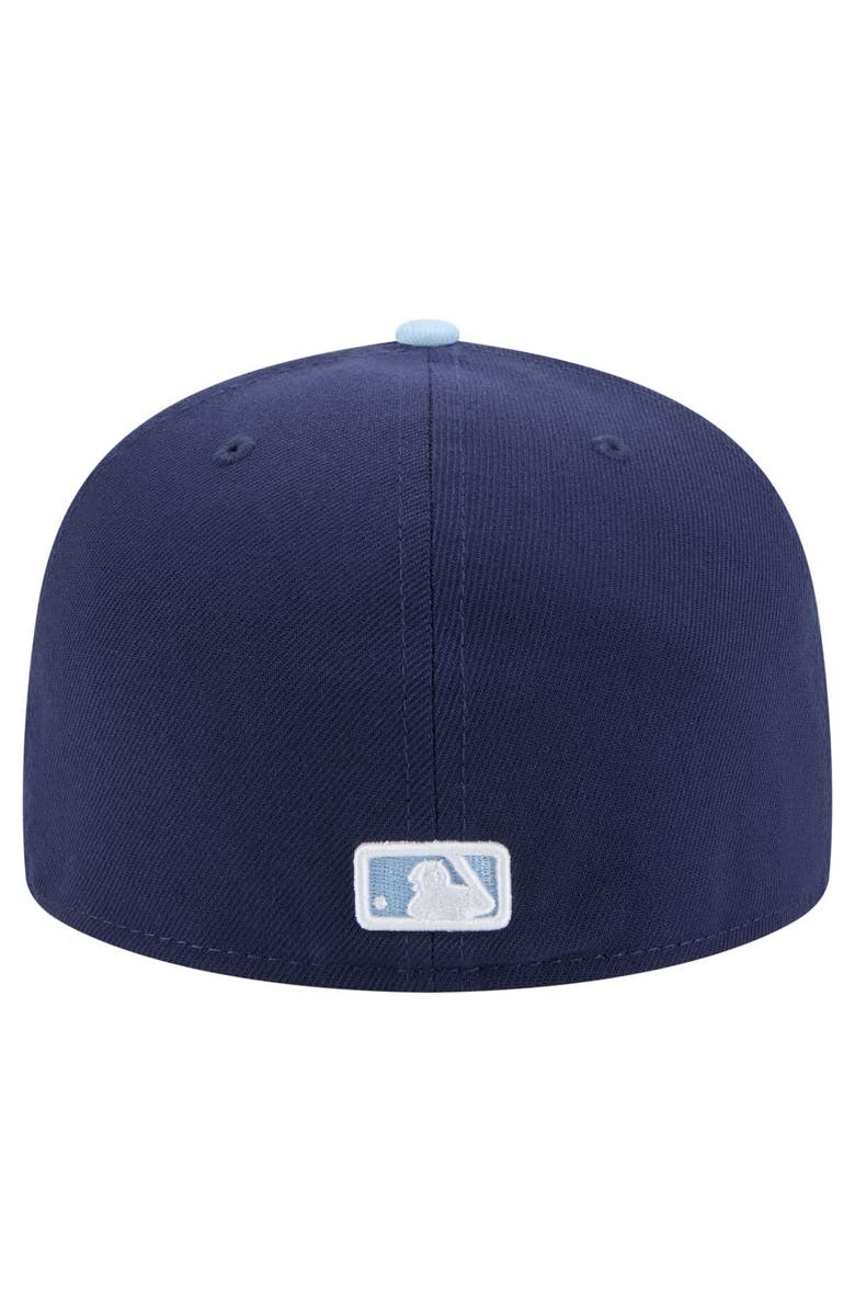 New Era Men's New Era Navy/Light Blue Pittsburgh Pirates Color Pack 2-Tone 59FIFTY Fitted Hat, Alternate, color, 