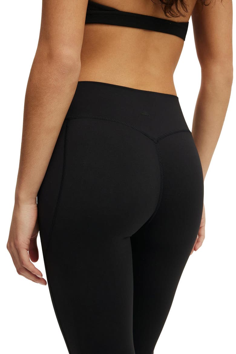 Women's Active Ultra Luxe Cross Front Invisible Scrunch Flare, Alternate, color, Black