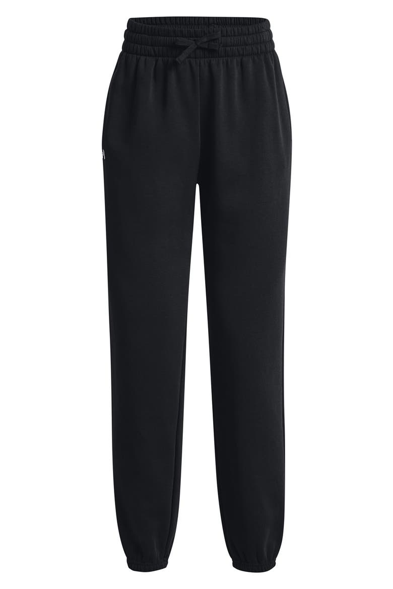 Rival Fleece Oversized Joggers, Alternate, color, BLACK