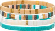 EYE CANDY LOS ANGELES Sandra Set of 4 Assorted Stretch Bracelets
