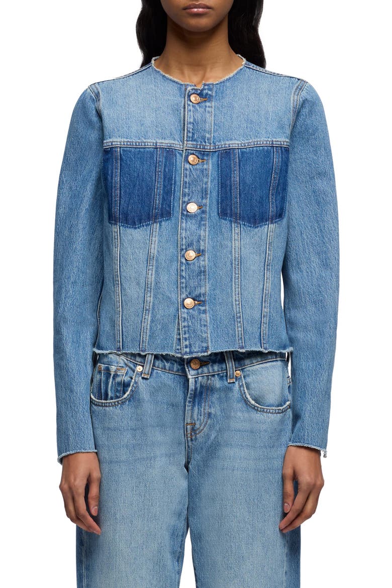 Vicky Denim Jacket, Main, color, SHADOWCREST