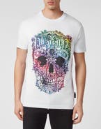 PHILIPP PLEIN T-Shirt Round Neck Ss Baroque Skull Men