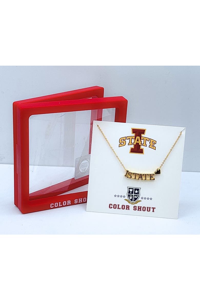 Iowa State UniversityGold Heart Necklace, Alternate, color, Yellow Gold