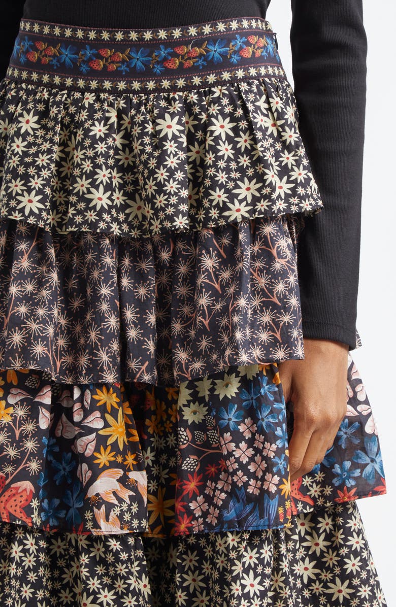 FARM Rio Jujus Garden Midi Skirt, Alternate, color, 