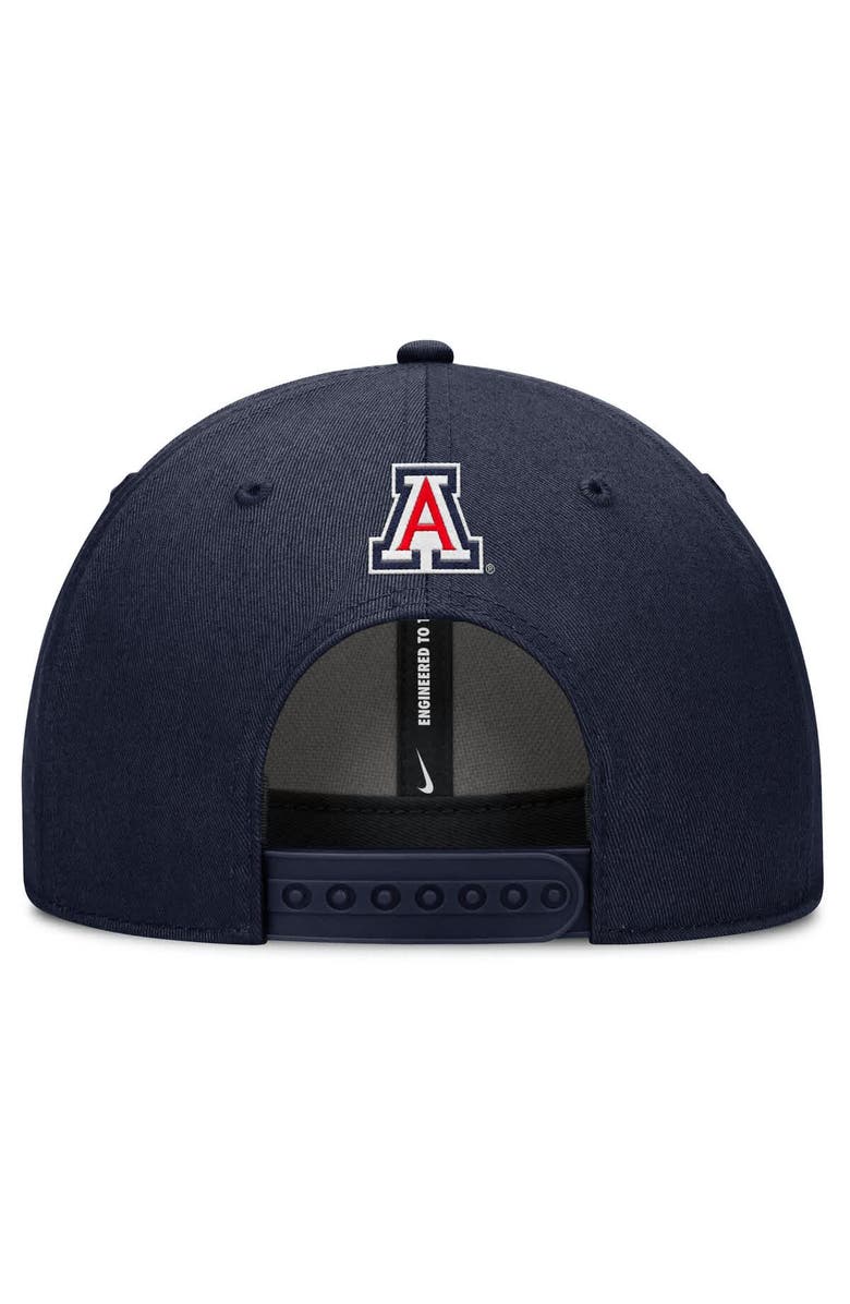 Nike Men's Nike Navy Arizona Wildcats Slanted Primetime Rise Performance Adjustable Hat, Alternate, color, Navy