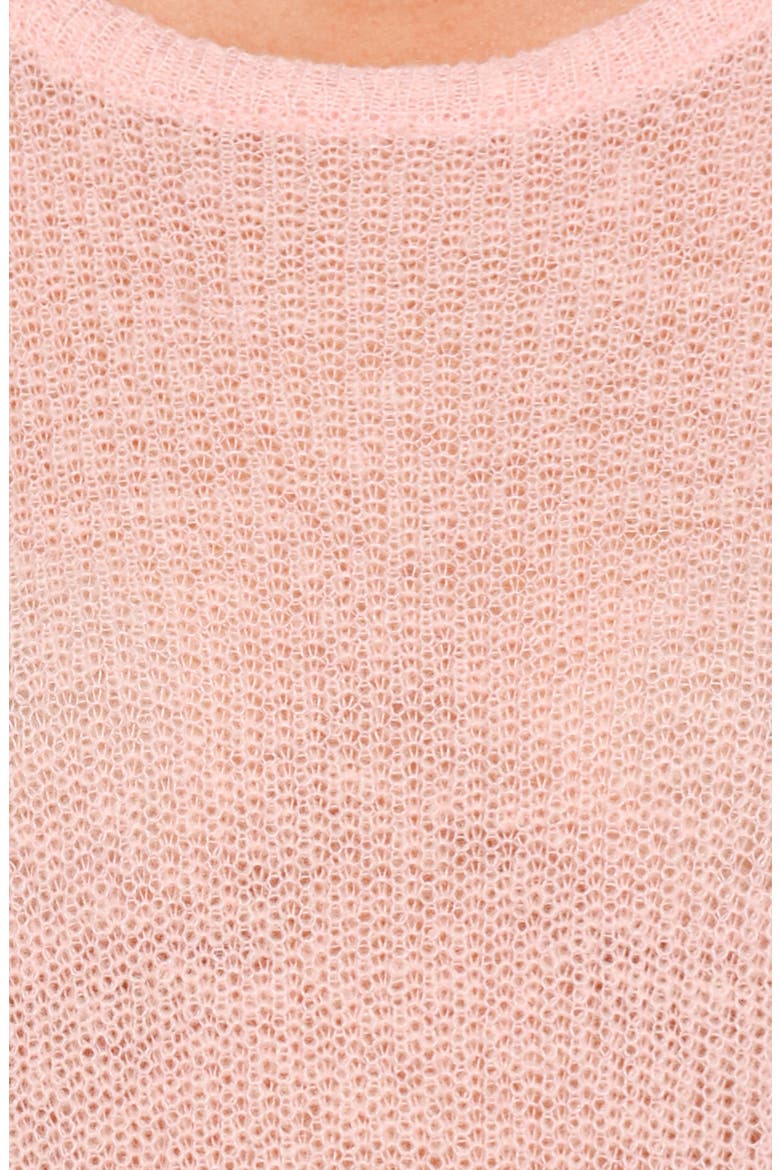 Janina Open Stitch Sweater, Alternate, color, PINK