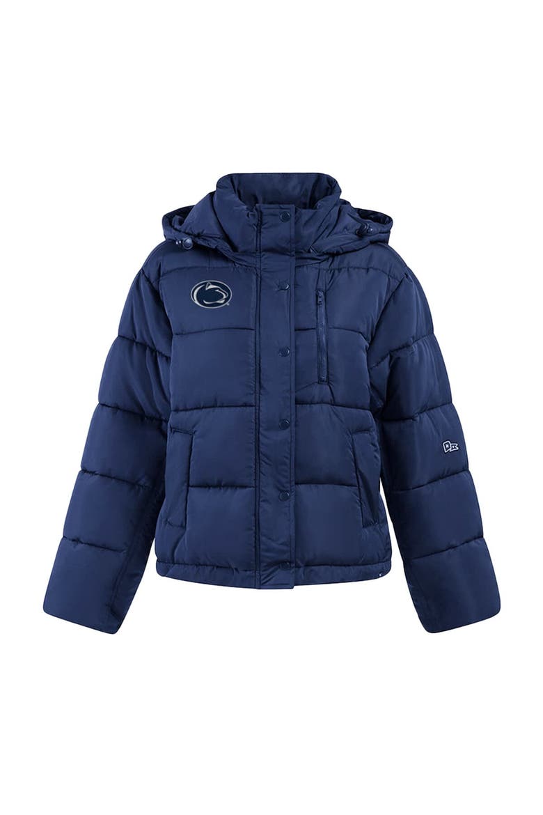 Women's Hype and Vice Navy Penn State Nittany Lions Full-Zip Puffer Jacket, Alternate, color, Navy