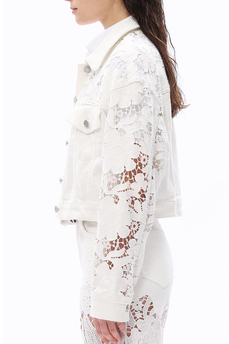 Lace Detail Crop Jacket, Alternate, color, ALBA