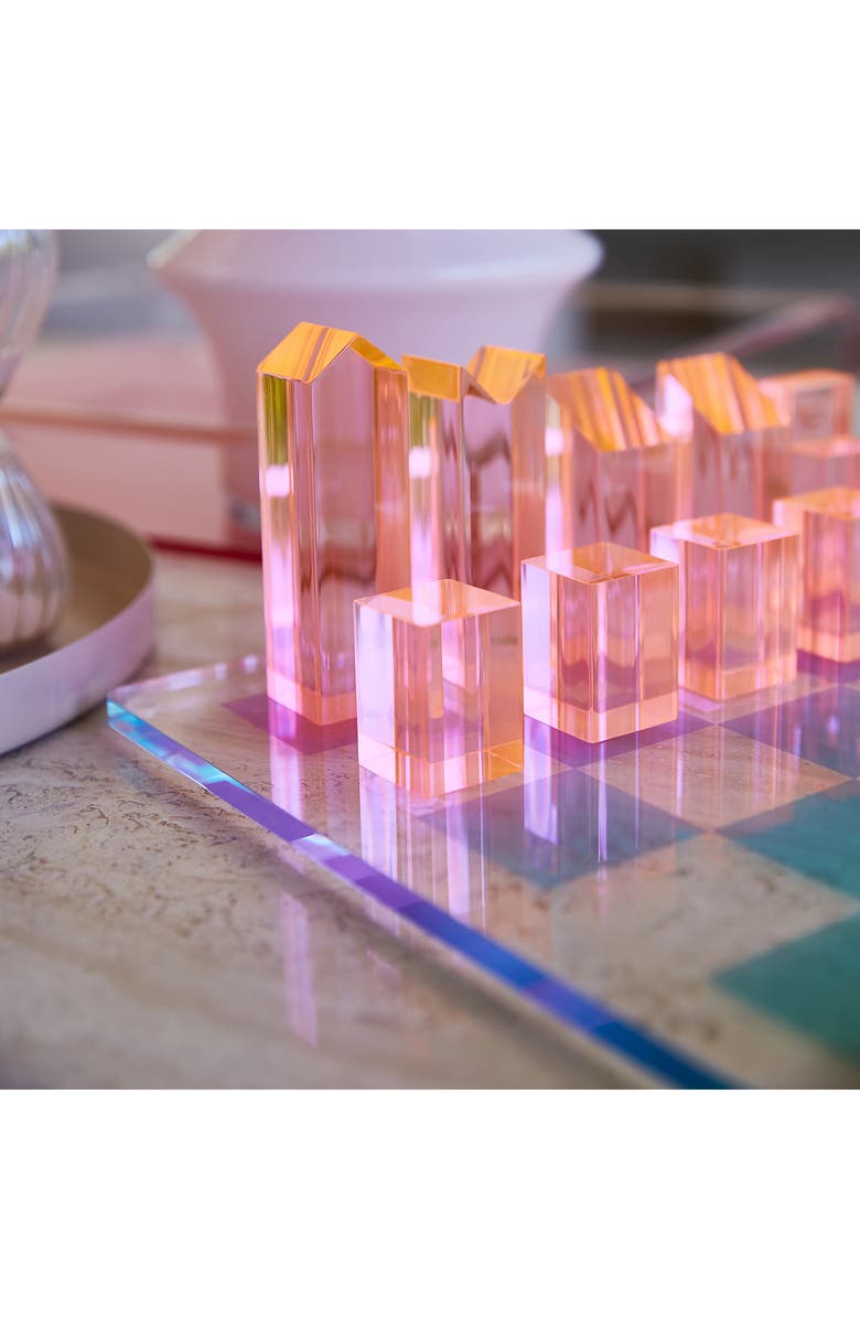 Sunnylife Lucite<sup>®</sup> 2-In-1 Chess & Checkers Set, Alternate, color, 