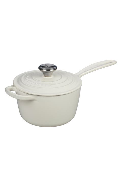 Signature 1.75-Quart Enameled Cast Iron Saucepan