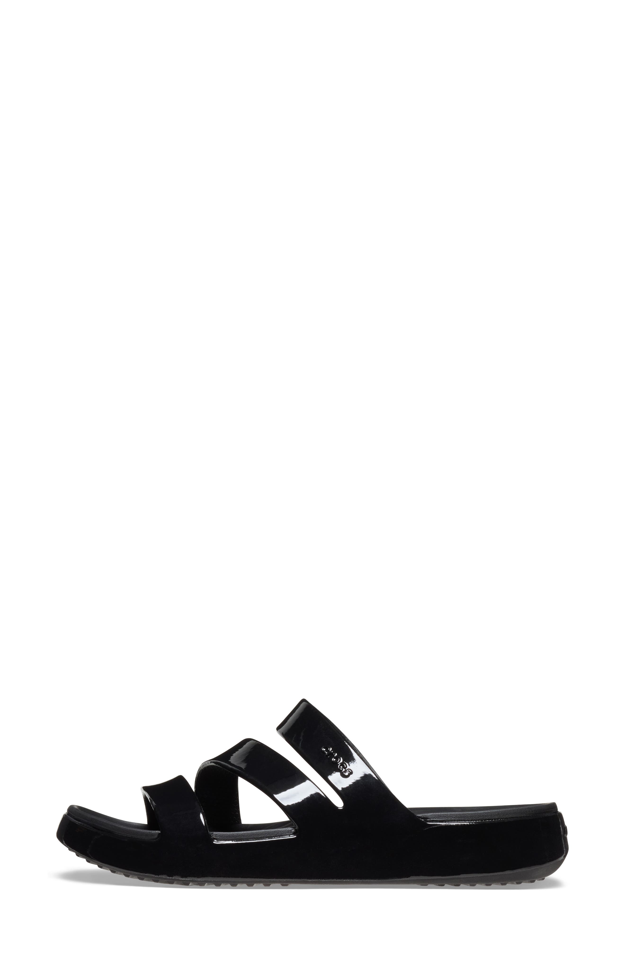 CROCS Getaway Strappy Slide Sandal, Alternate, color, Black