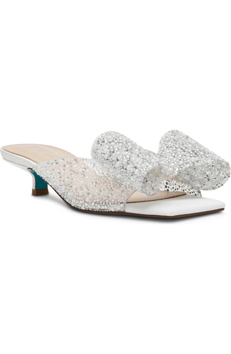 Betsey Johnson Babe Kitten Heel Slide Sandal, Main, color,