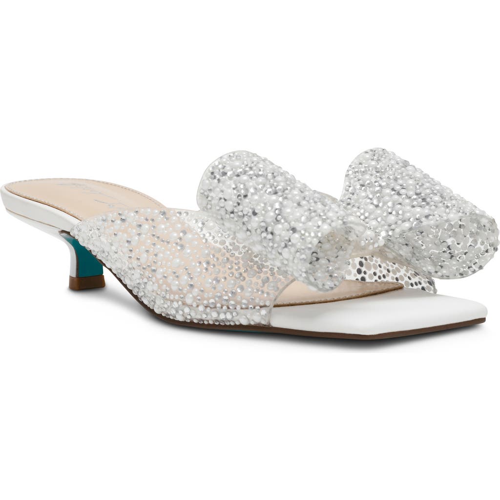 BETSEY JOHNSON BETSEY JOHNSON BABE KITTEN HEEL SLIDE SANDAL