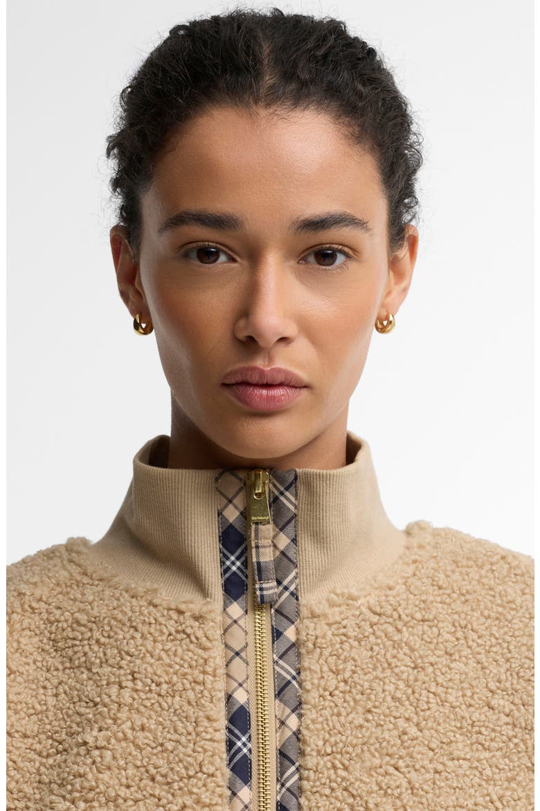 Fawne High Pile Fleece Pullover, Alternate, color, WARM TRENCH