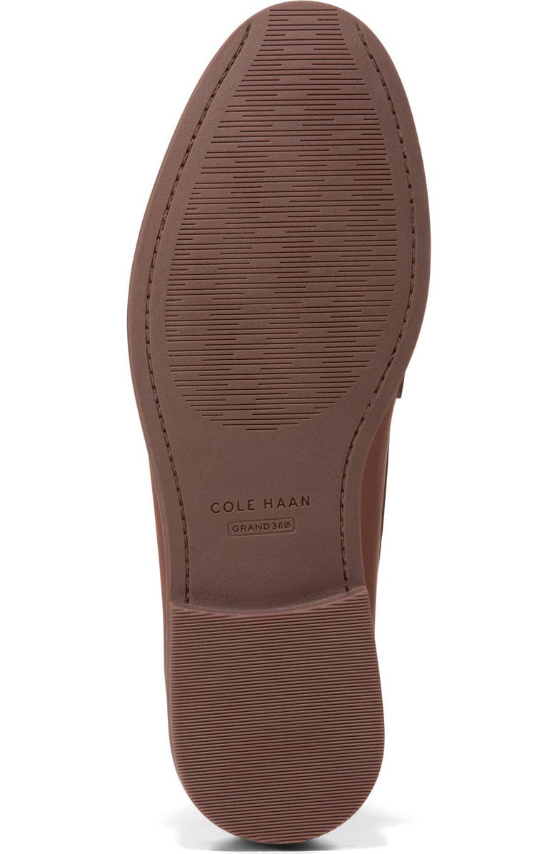 Cole Haan Stassi Bow Loafer, Alternate, color, Dark Cuoio Leather