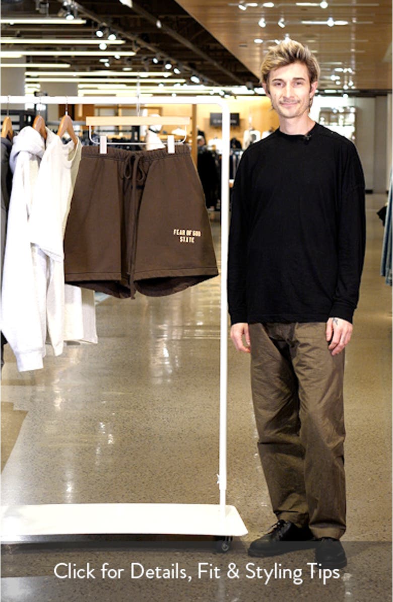 Cotton Blend Heavy Fleece Soccer Sweat Shorts, sales video thumbnail