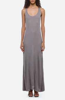 Rib Twist Back Maxi Dress