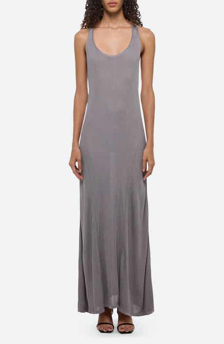 Rib Twist Back Maxi Dress