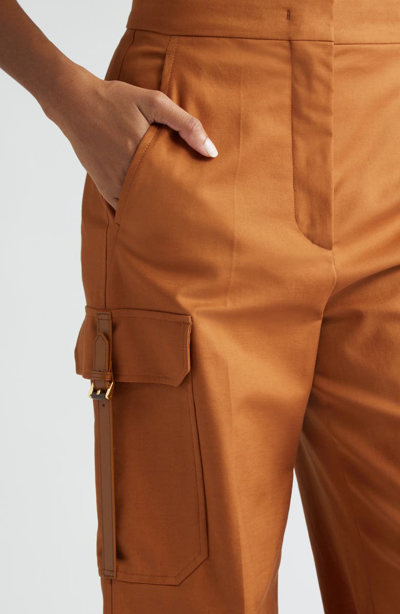 Max Mara Edda Cargo Pocket Wide Leg Pants, Alternate, color, 