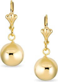 BLING JEWELRY Classic Elegant Simple Round Drop Earrings
