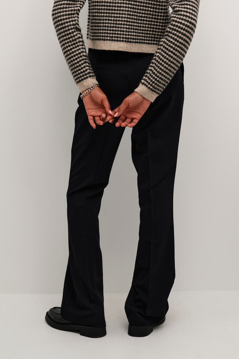 KAsakura Flared Leg Regular Fit Trousers, Alternate, color, Black Deep