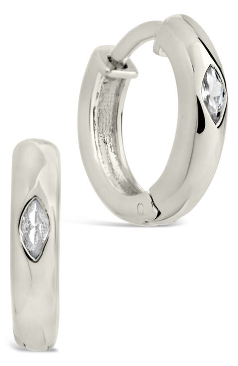 Rayne CZ Hoop Earrings