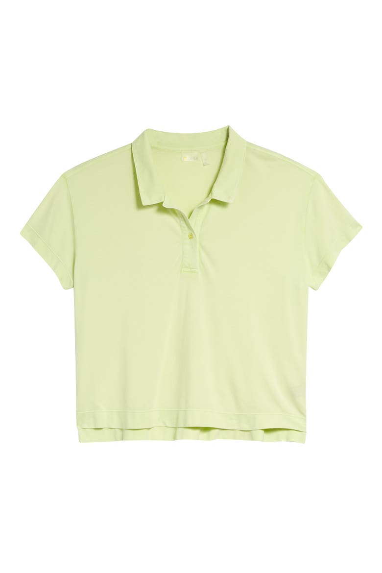 Hike It Polo Shirt, Main, color, GREEN LUSH