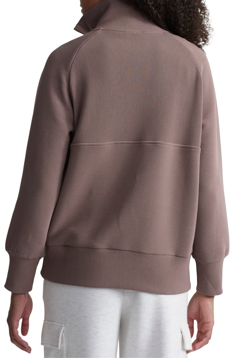 Varley Lismore Rib Half Zip Sweatshirt, Alternate, color, Taupe