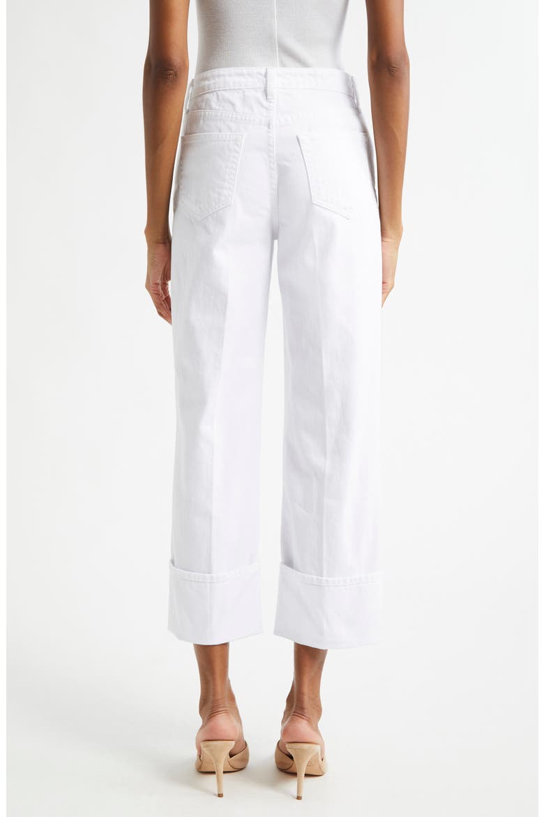 Leighton Cuff Stovepipe Jeans, Alternate, color, BLANC
