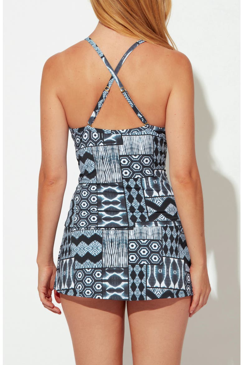 Island Time Tankini Top, Alternate, color, NAVY