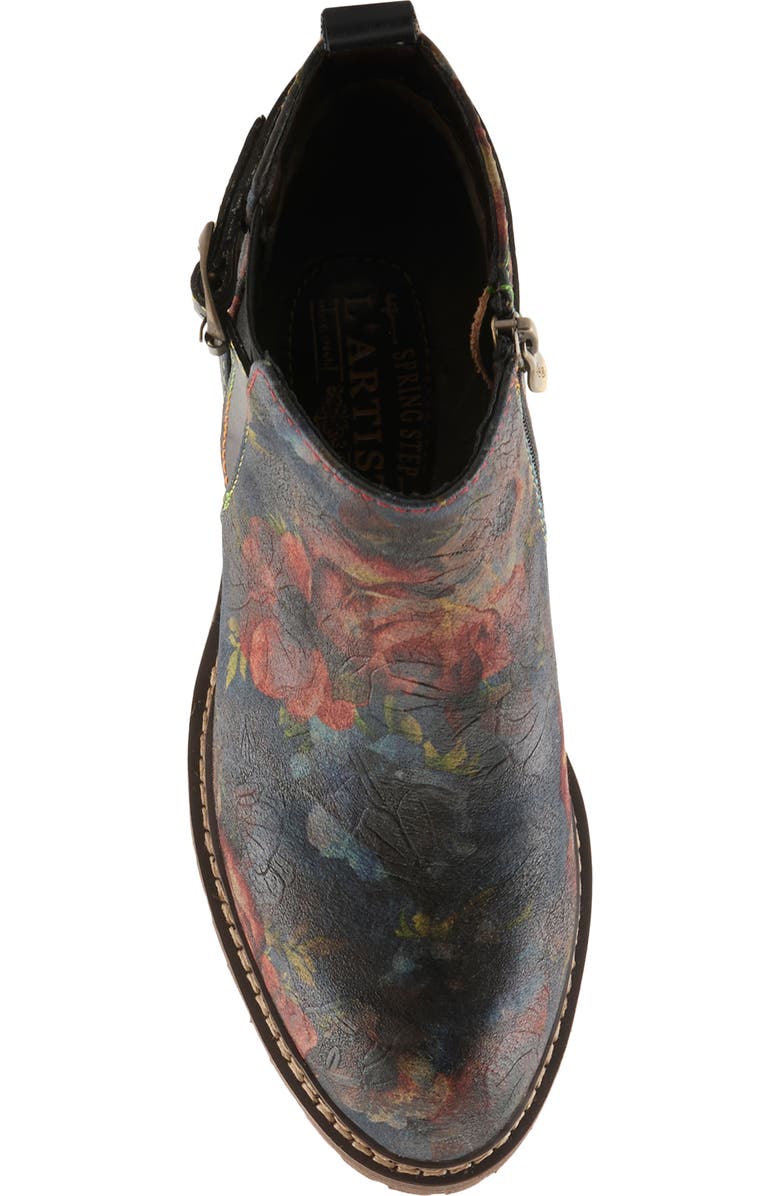 L'Artiste by Spring Step Farruko Bootie, Alternate, color, Navy Multi