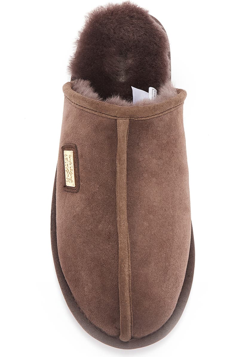 Australia Luxe Collective Twinface Sheepskin Genuine Shearling Lined Scuff Slipper, Alternate, color, Burnt