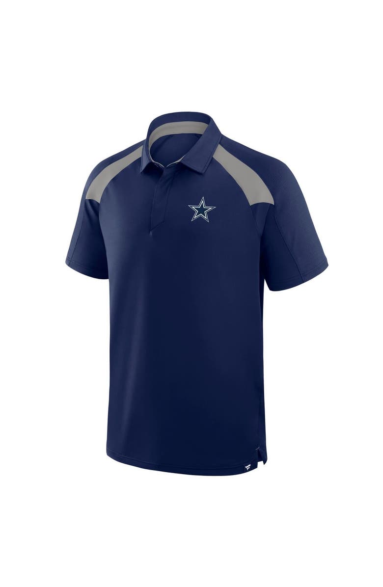 FANATICS Men's Fanatics Navy Dallas Cowboys Back Around Raglan Polo, Alternate, color, 
