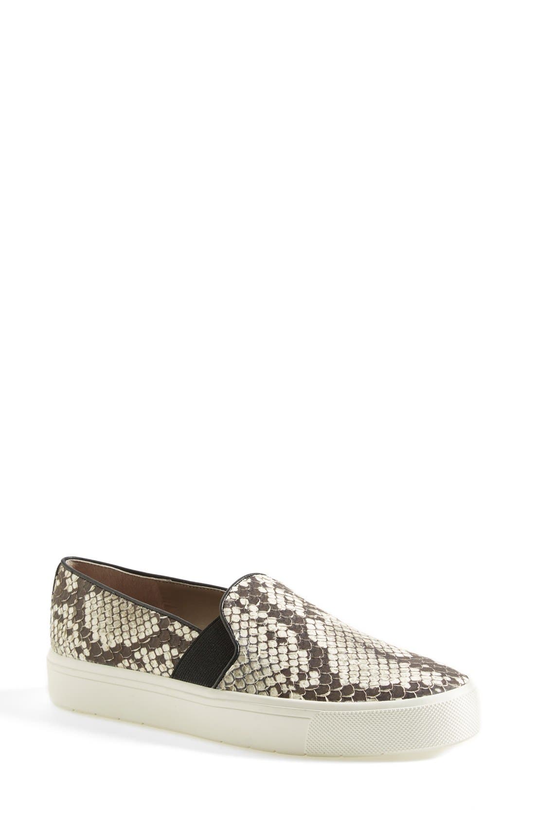 Vince 'Berlin' Slip-On Python Embossed Leather Sneaker, Main, color, 