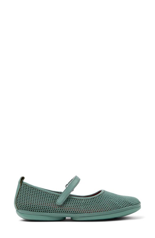 Camper Right Nina Ballerina Shoes In Medium Green