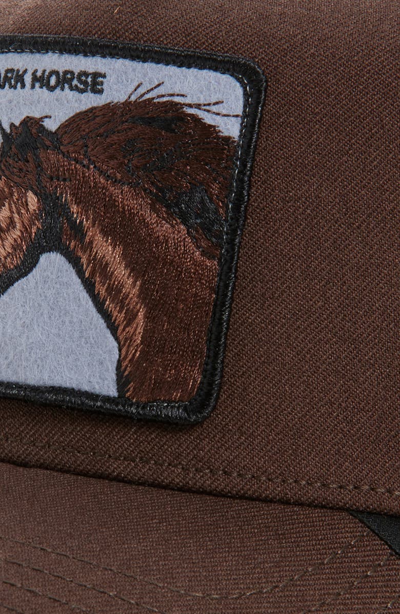 Goorin Bros. Dark Horse Patch Snapback Baseball Cap, Alternate, color, Brown