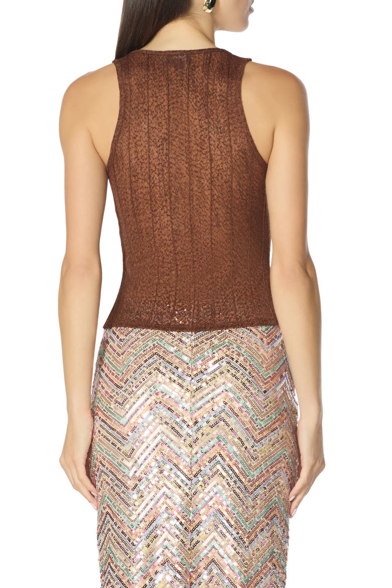 Akers Pointelle Knit Tank, Alternate, color, CAPPUCCINO