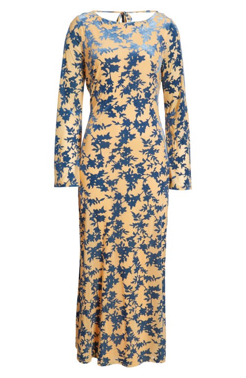 Rare London Burnout Long Sleeve Maxi Dress